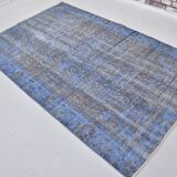Blue Handknotted Anatolian Oushak Carpet sku 2230