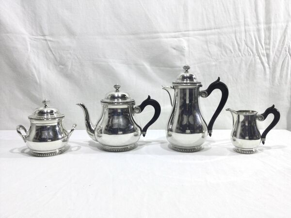 Service à Thé Café en métal argenté