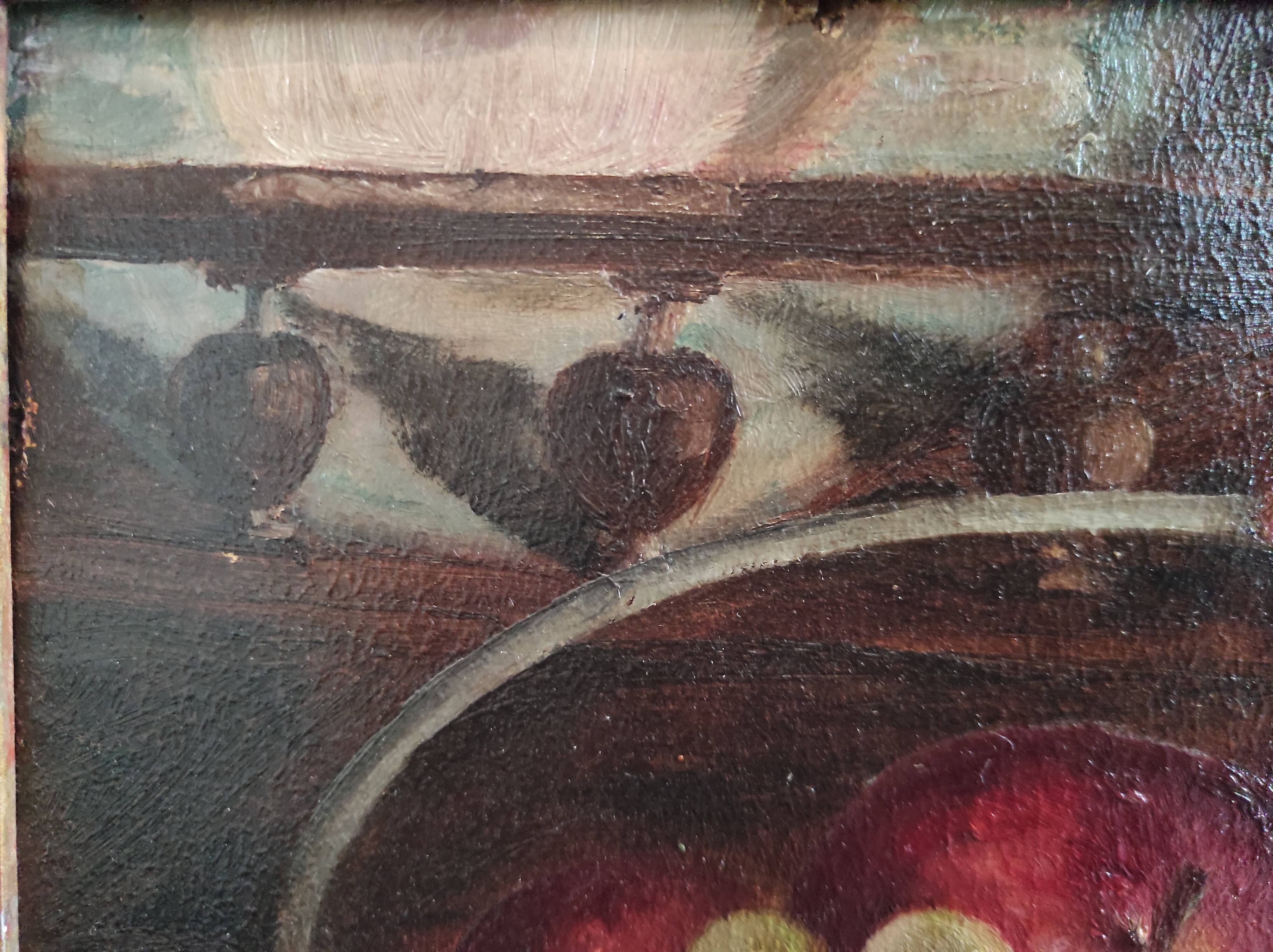Antique still life, signed Y. Luboade, 1897