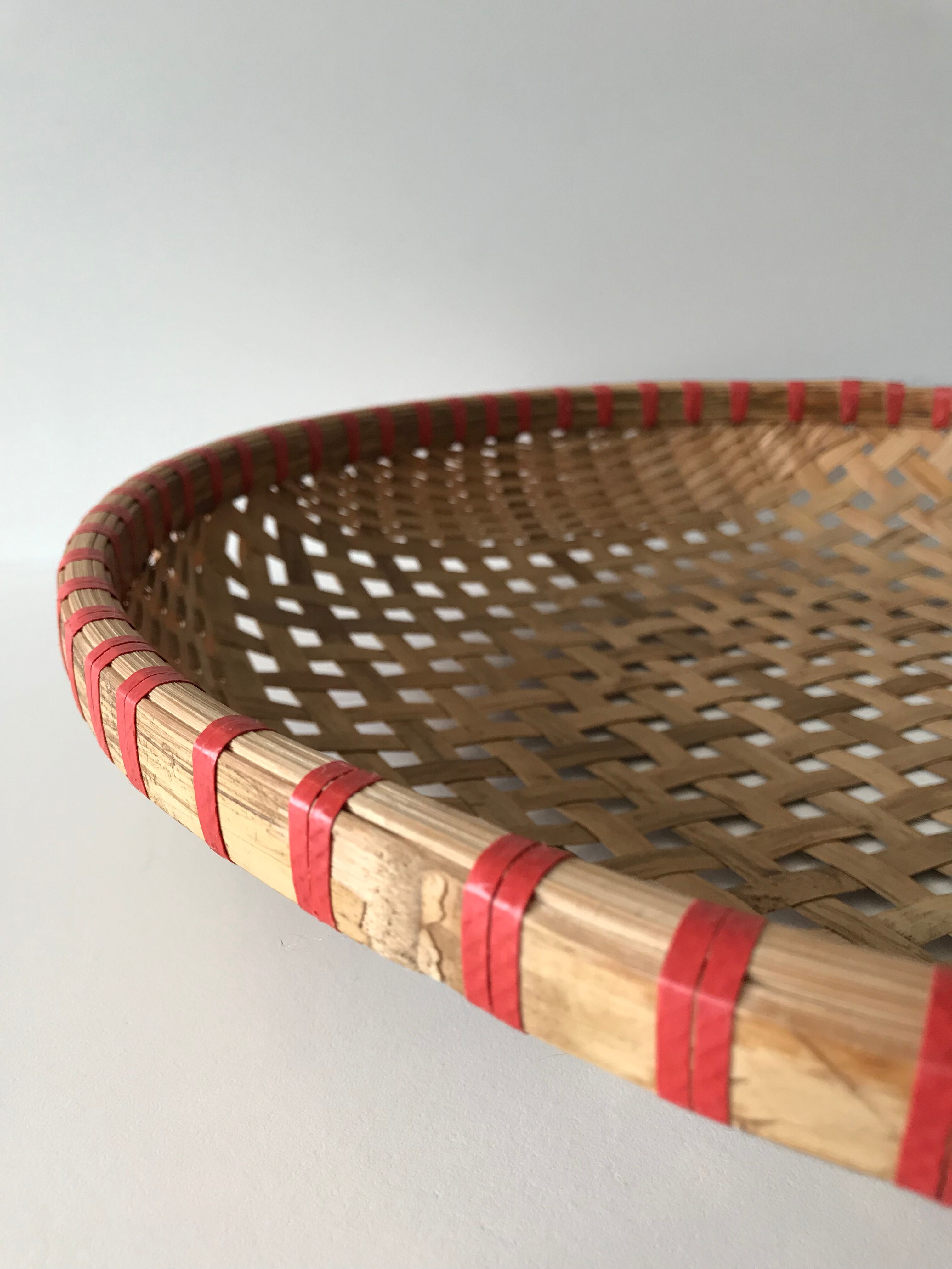 Large round Bohemian hamper