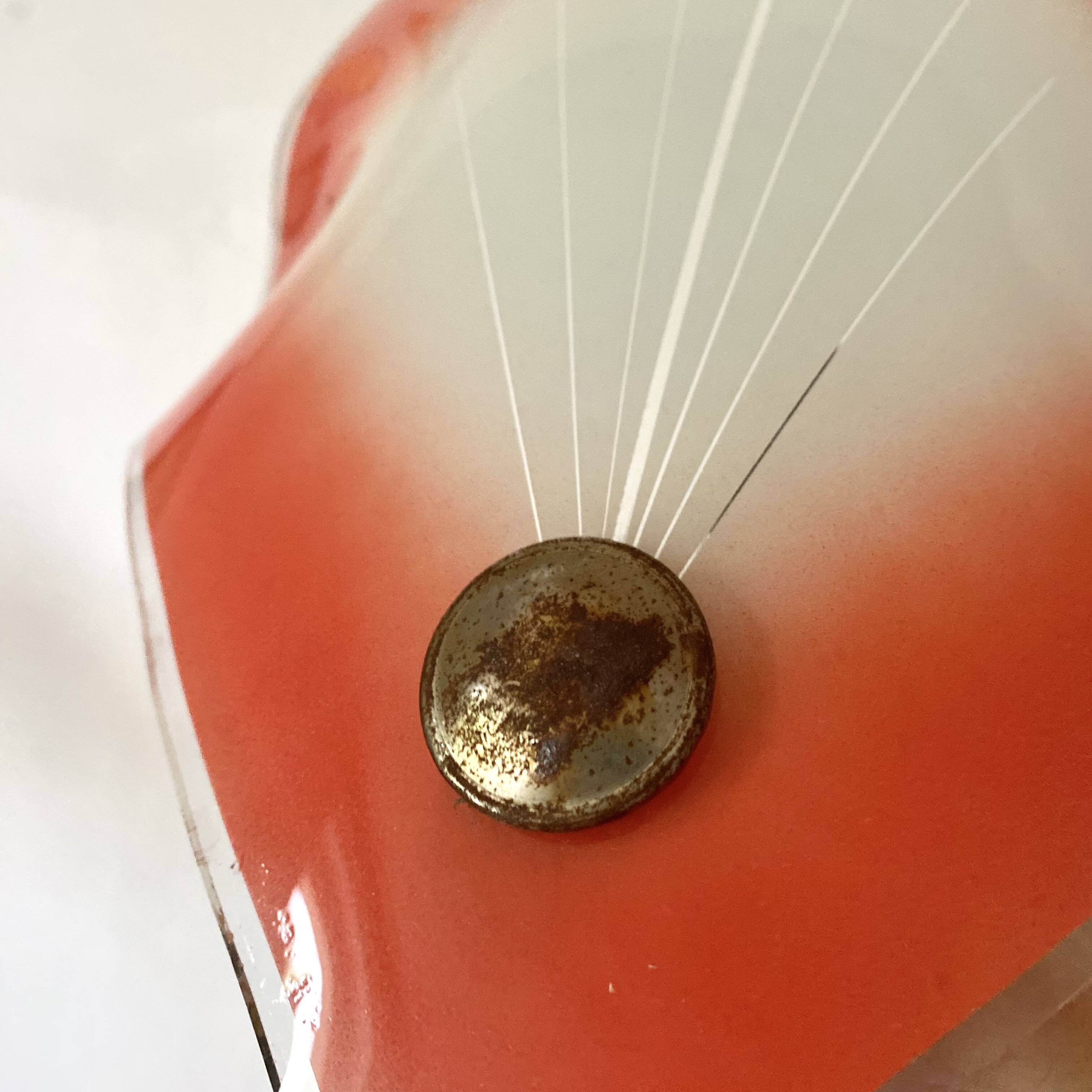 Vintage opaline balladeuse wall light