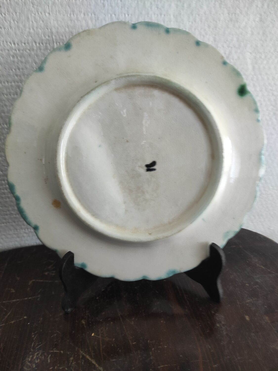 Asparagus plate - Faience Barbotine - XIX century - Salins