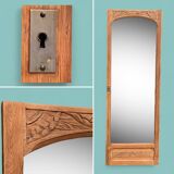 Mirror on art deco door 60x172cm