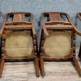 Set of 4 Art Nouveau mahogany chairs circa 1900