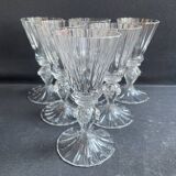 6 verres Daum service Florentin, fin XIXème