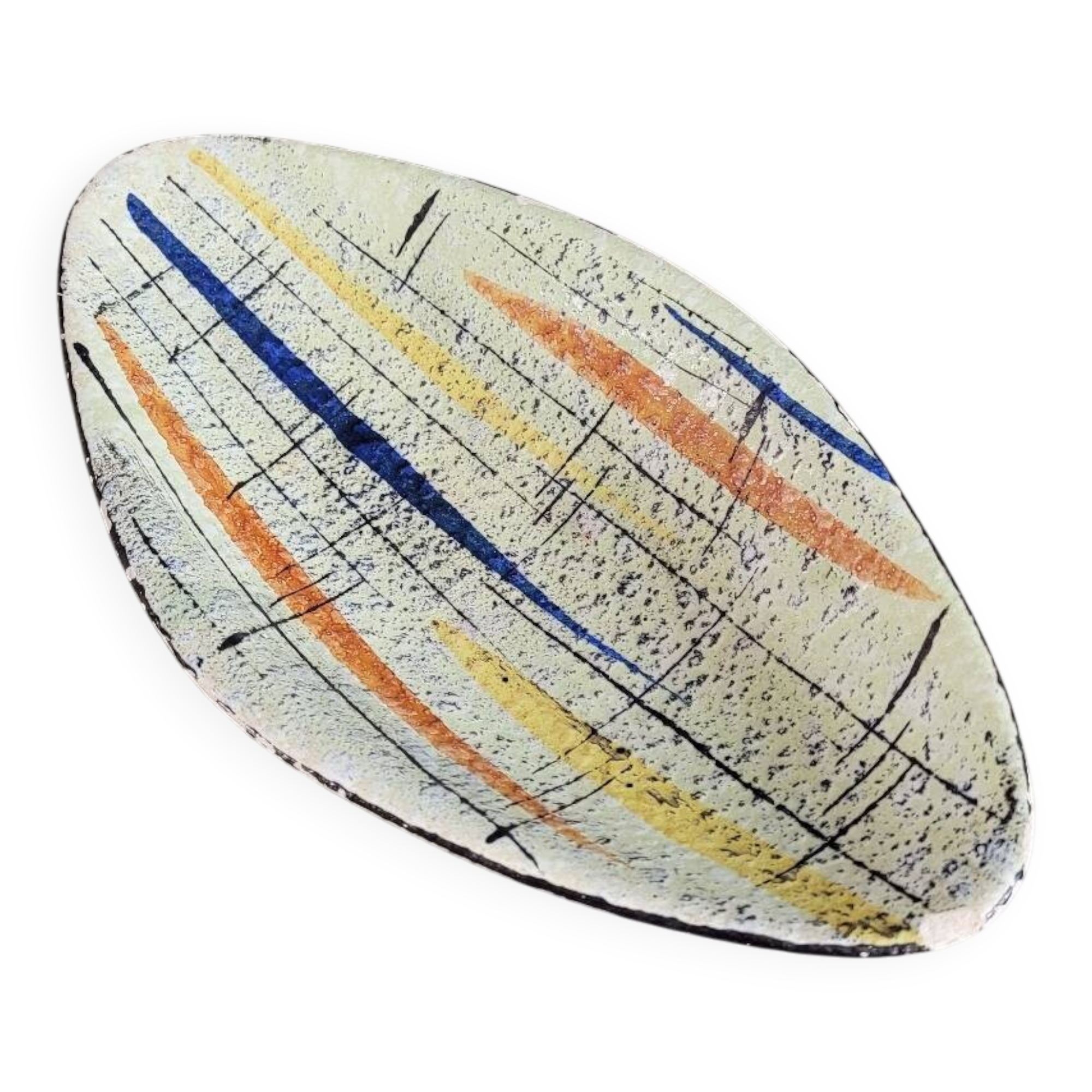 Oval dish from the 1950s in West Germany