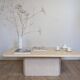 Table basse en travertin