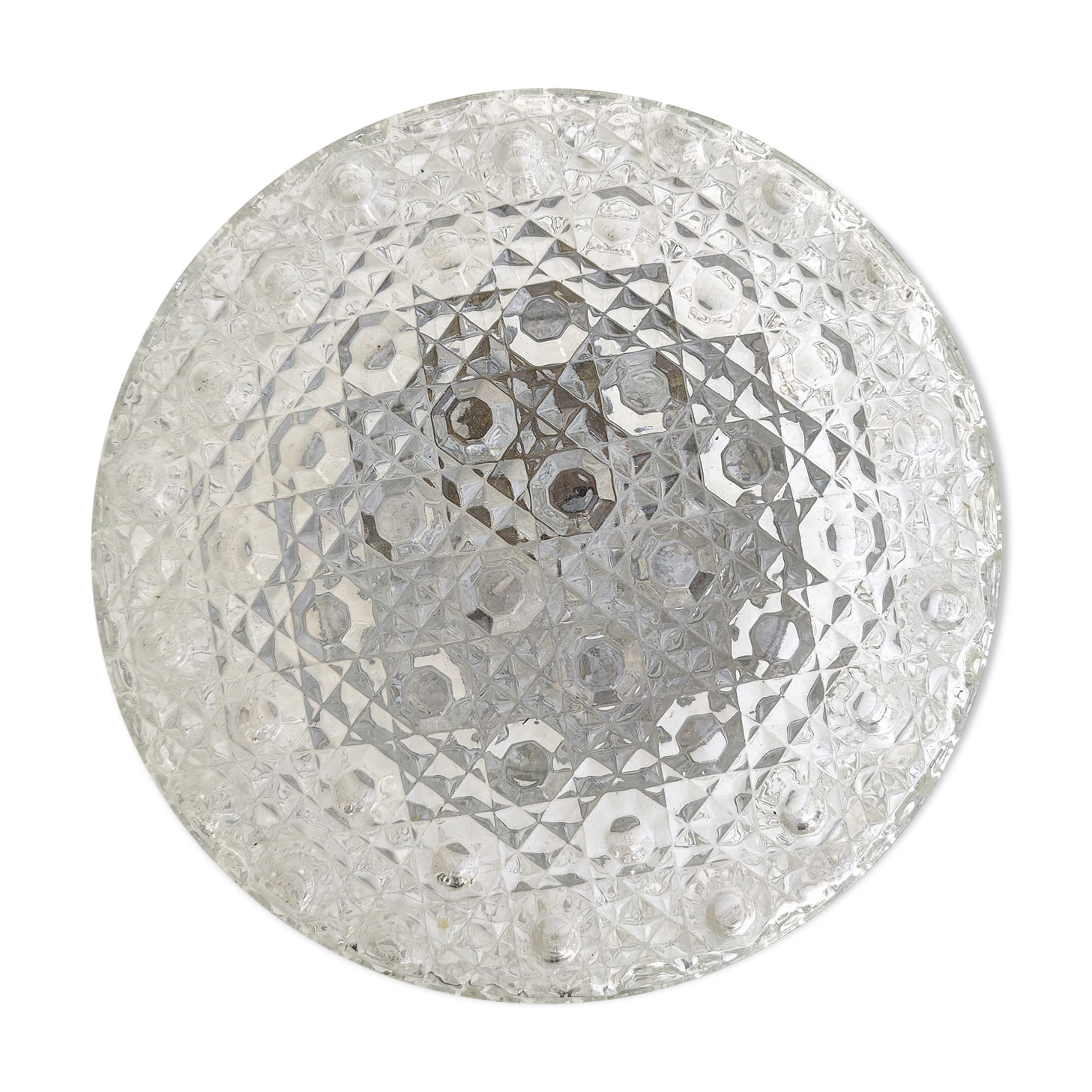 Ceiling lamp applied molded glass