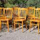 6 bistro chairs in curved beech from the 70s