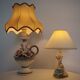 Desk Lamps with Lampshades Day, 1950s, Set of 2