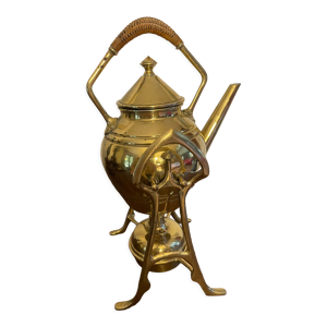 Samovar, théière en laiton et