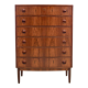 Scandinavian rosewood semainier from Rio