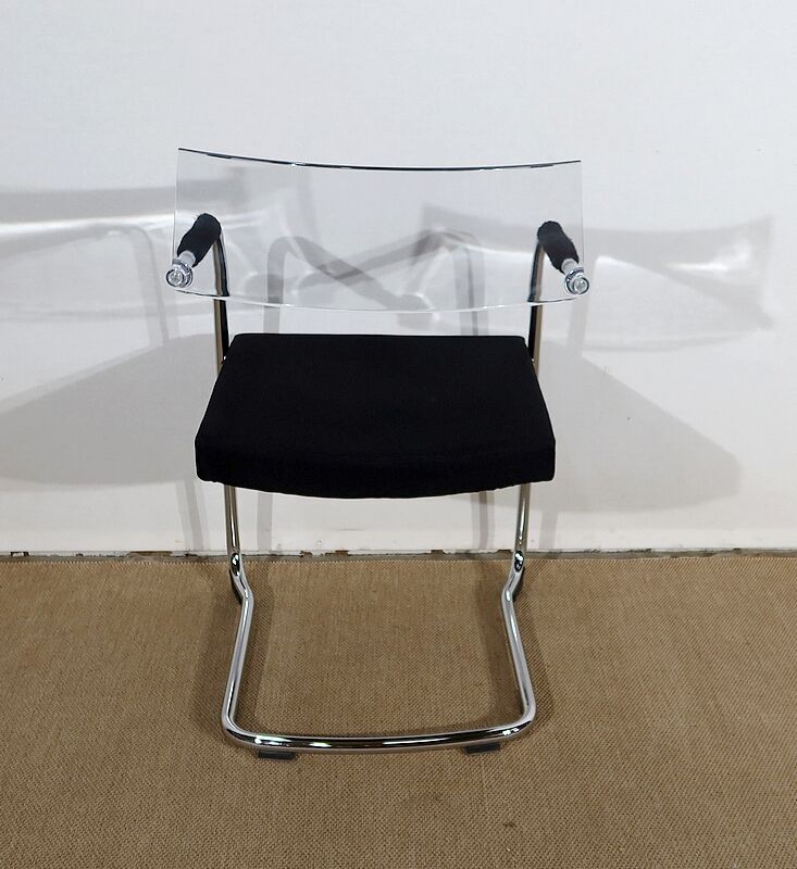 Office chair in chromed metal – xxth