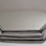 Octagonal metal mirror 70s design 48cmx55cm