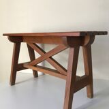 Bench vintage oak Annees 60