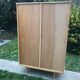Wooden cabinet and vintage rattan 1950