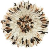 Juju hat blanc naturel et beige de 50 cm