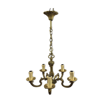 5-light bronze chandelier