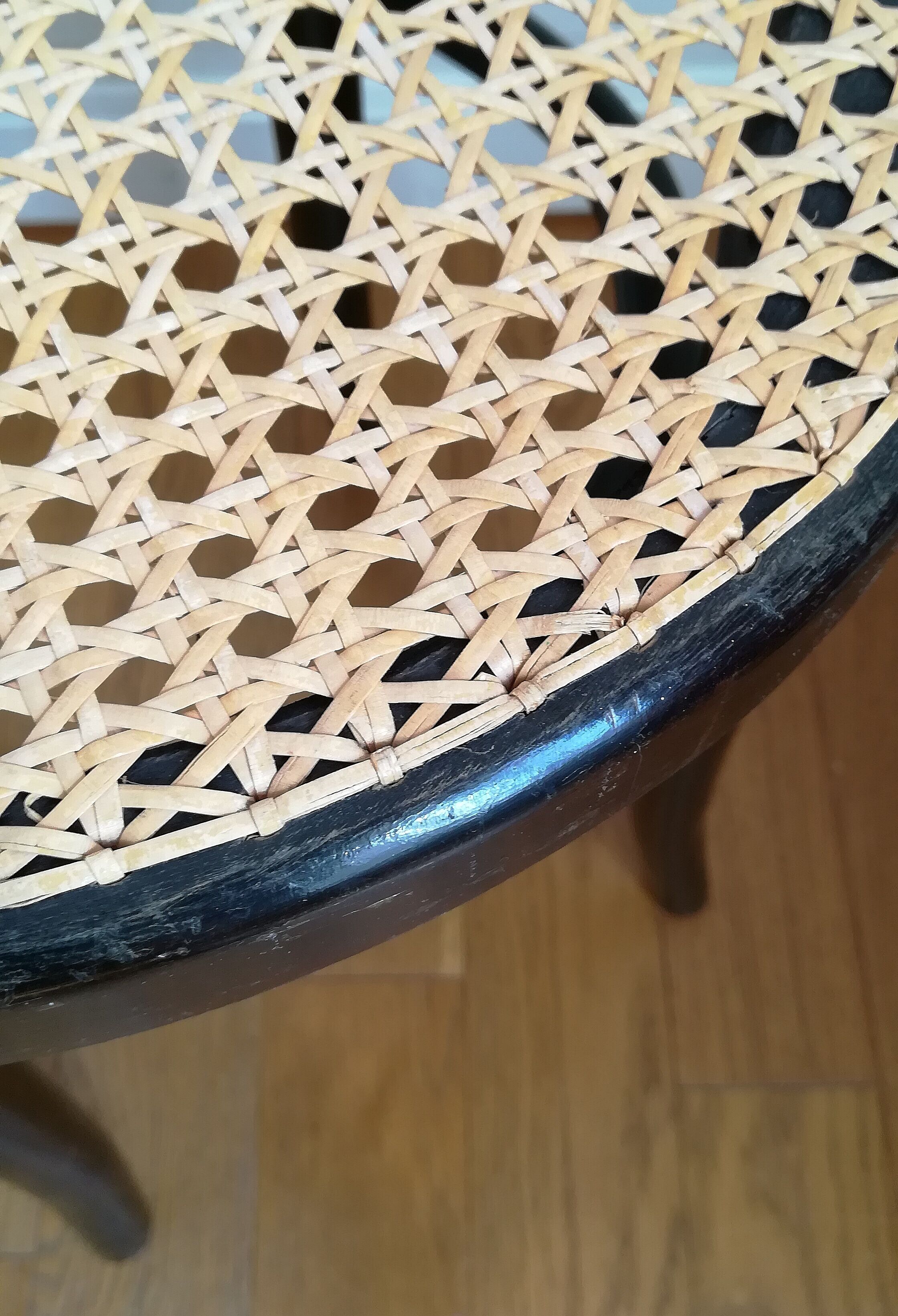 Black bistro seating cannage