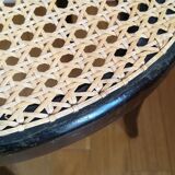 Black bistro seating cannage