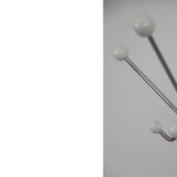 Mid-Century Modern Vintage White Floor Coat Rack, 1990s