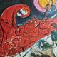 Poster after Marc Chagall "the red roofs" 63 cm by 75 cm