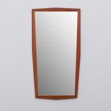 Mid-century Danish teak geometrical mirror frame from Jansen Spejle, 1960s