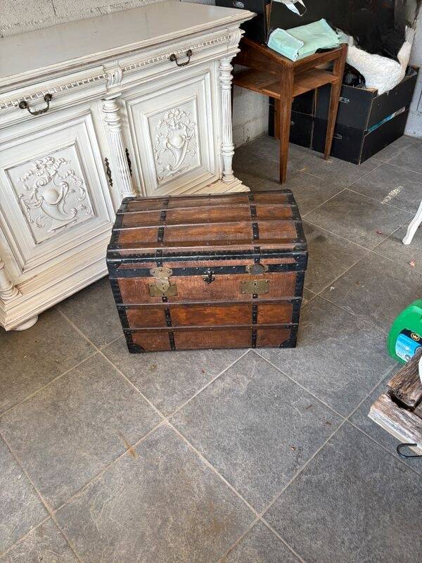 Coffre bois Malle ancienne