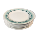 Lot de 8 anciennes assiettes en céramique de Digoin made in France