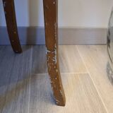 Old wooden bistro stool
