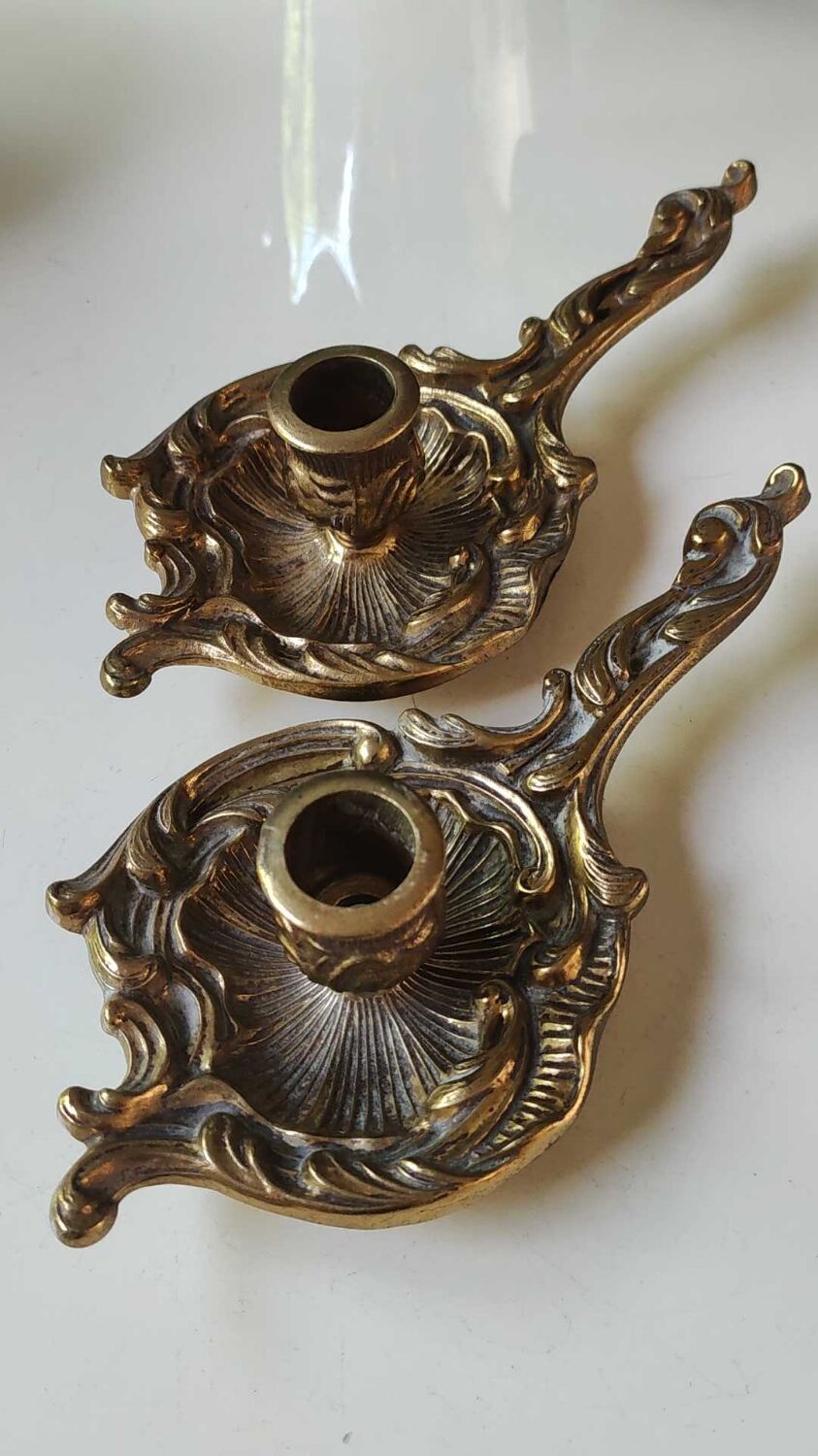 Handheld candlesticks Louis XV