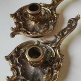Bougeoirs à main style Louis XV