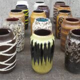 Set of 15 Scheurich Vases model 231-15 W. Germany