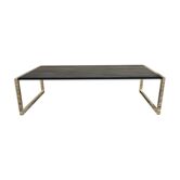 Table basse métal et bois