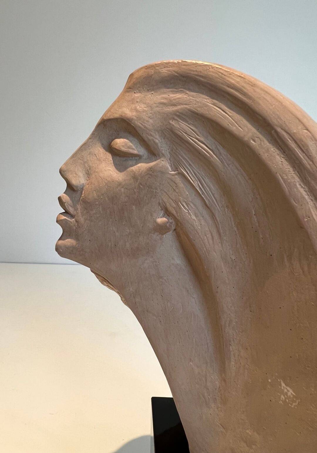 Female Bust in Terracotta with Egyptian Spirit, Austin Productions, 1980