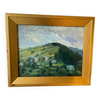 Hill landscape signed