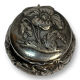 Powder magazine with solid silver mirror