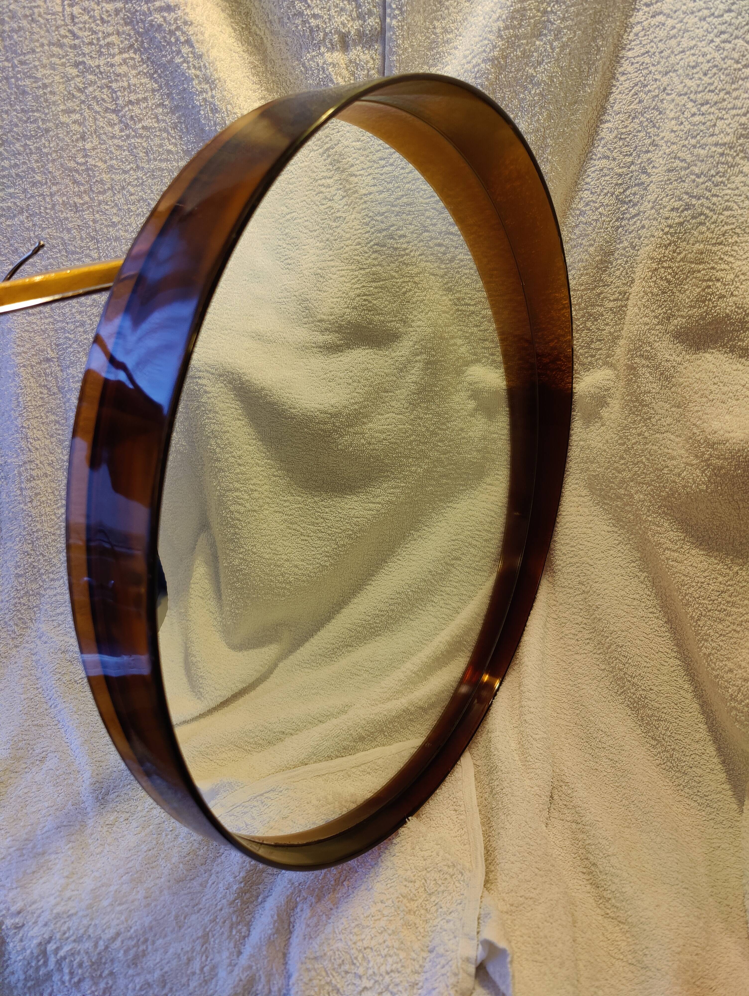 Round mirror with rim from the 70s brand Syla