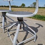Set of 2 Nicolle whale tail workshop chairs