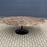 Original oval dining table Knoll Tulip (244cm) Emperador