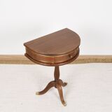 Pedestal table or small side table with drawer.