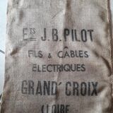 Burlap sack ets j.b pilot loire