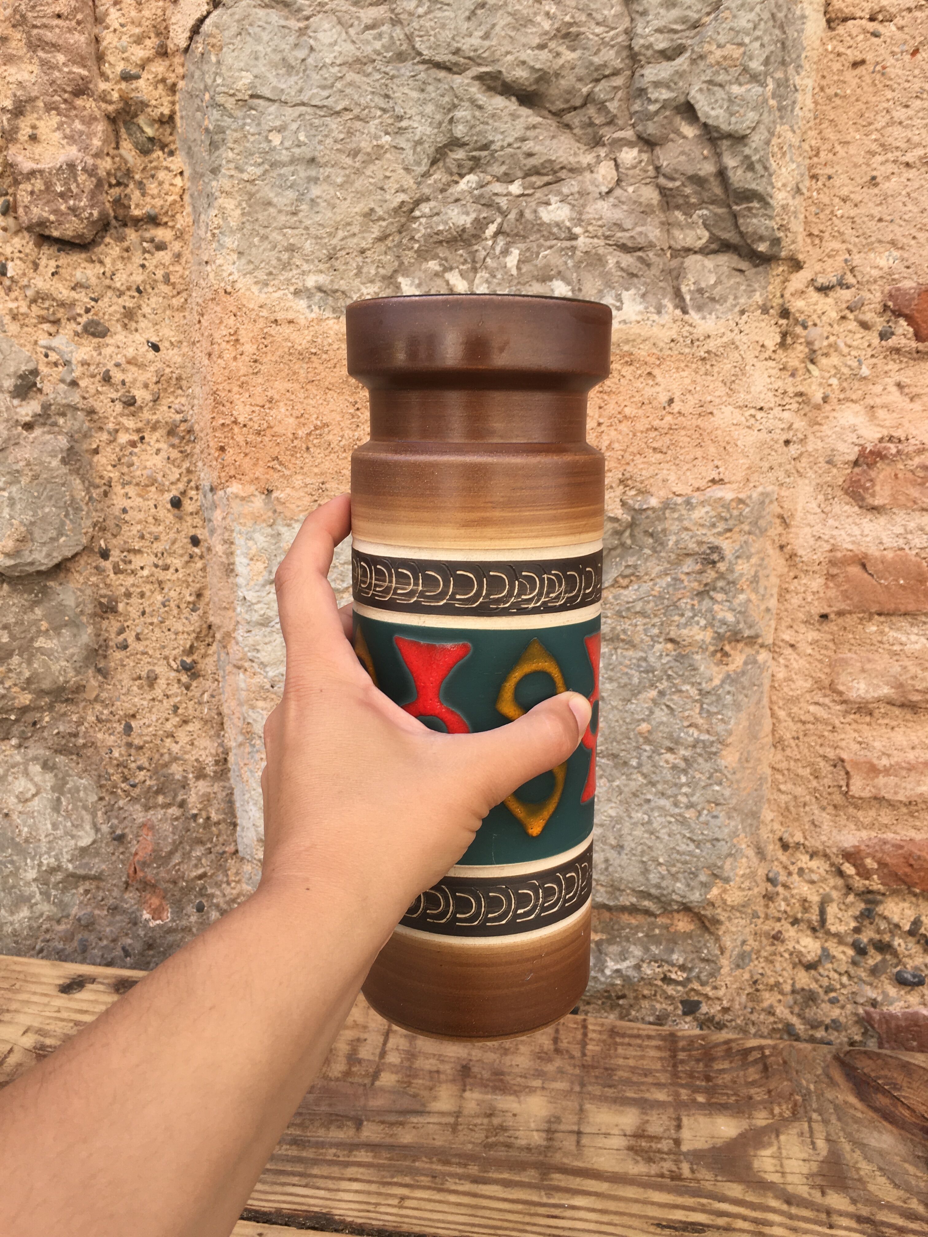 Brown vase West Germany