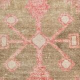 Red & Brown Classic Vintage Persian Runner Rug, 84x410Cm