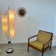 Old Scandinavian design armchair in vintage teak year 60