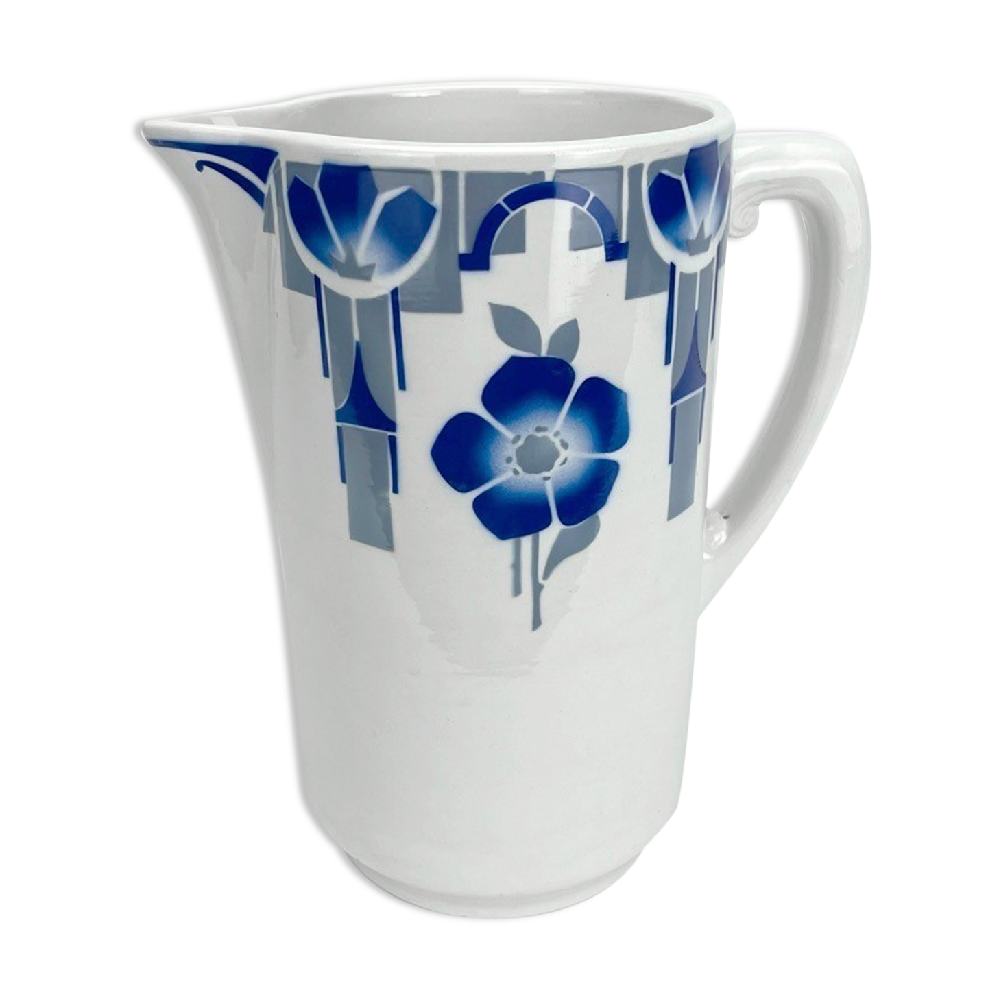 Ceramic broc saint amand art deco