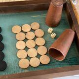 Old backgammon game
