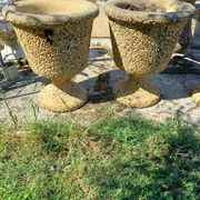 Pair of Medici Style Vases in Reconstituted Stone
