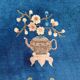 Art Deco Wool Handmade Rug Large 1920s with Bats