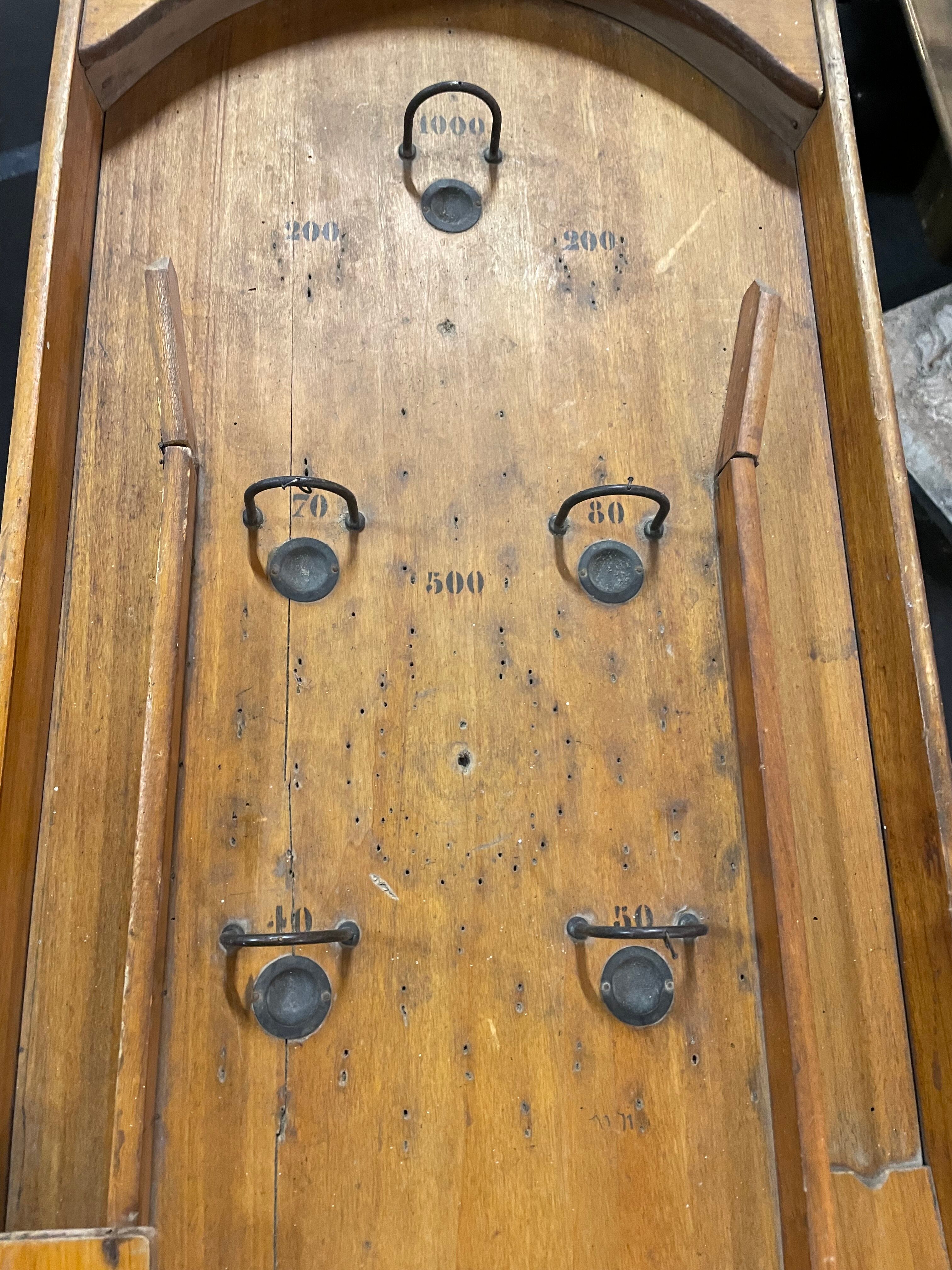 Jeu ancien flipper en bois Selency